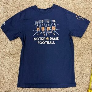 Notre Dame Football Navy T-Shirt small